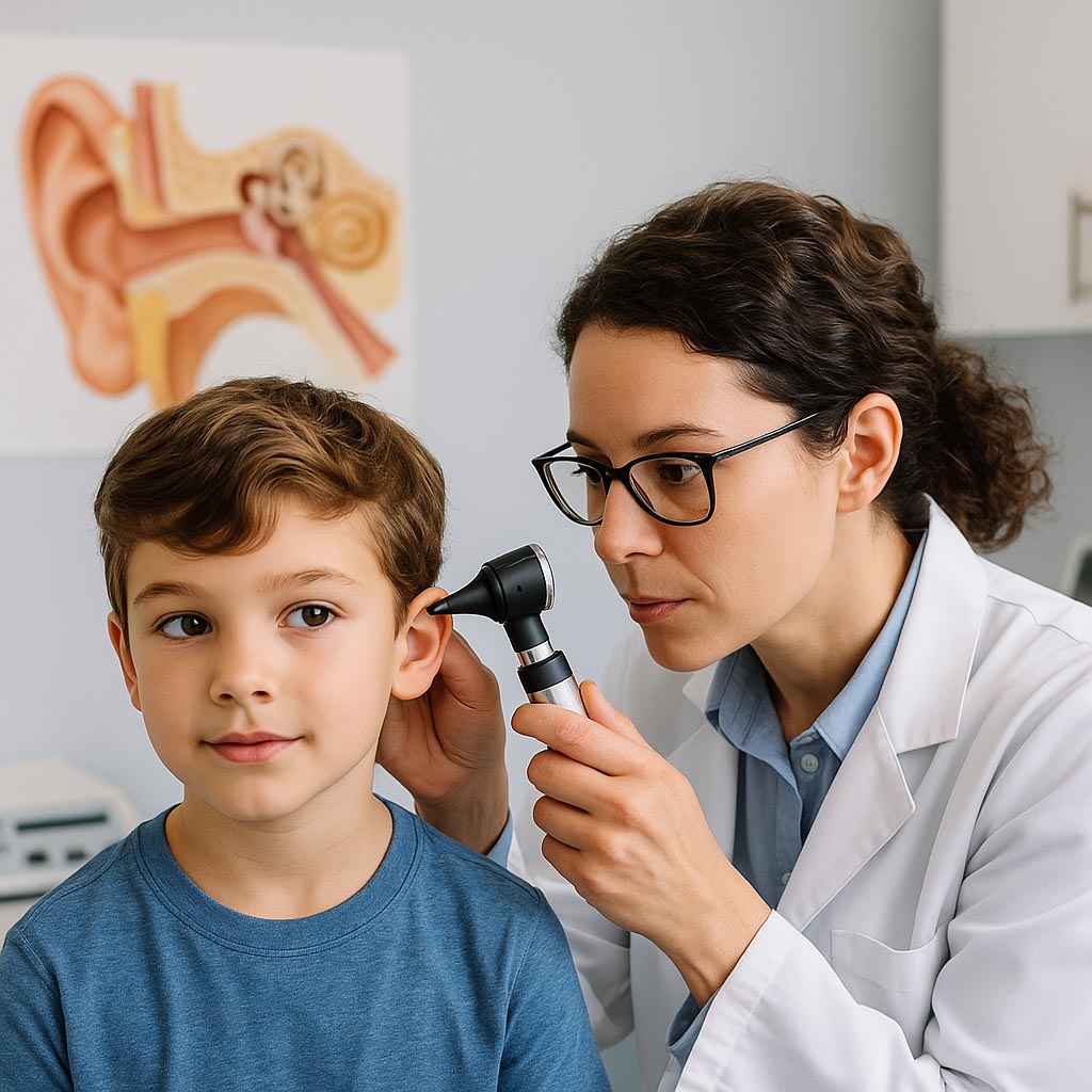 Audiologist-Examines-Ear